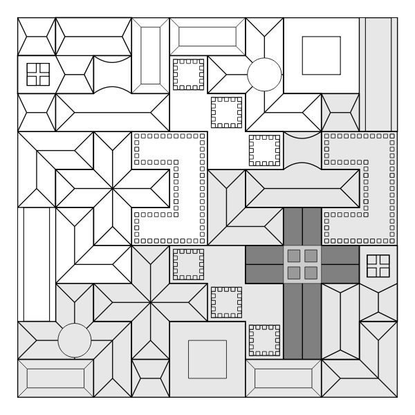 SVG Basilica wood puzzle