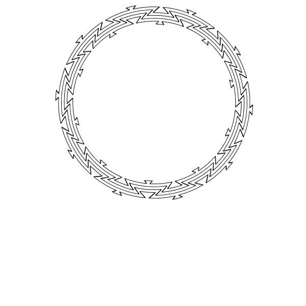 SVG Basket Weave One Circle