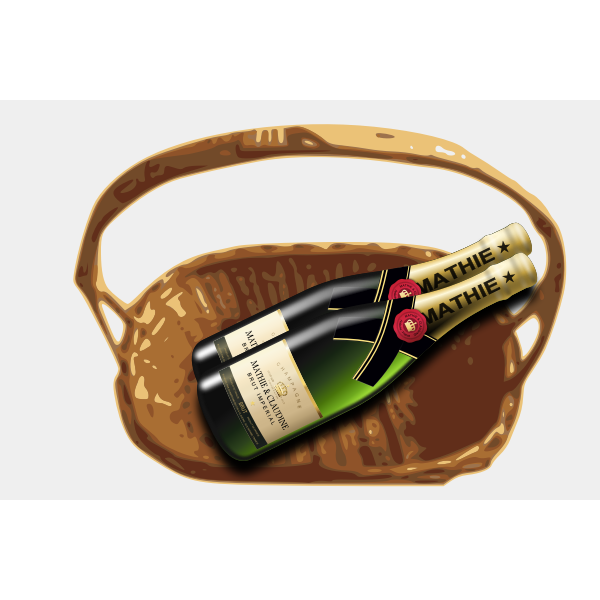 SVG Basket with bottle