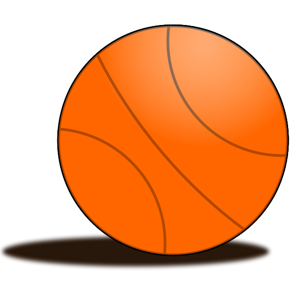 SVG Basketball ball vector drawing