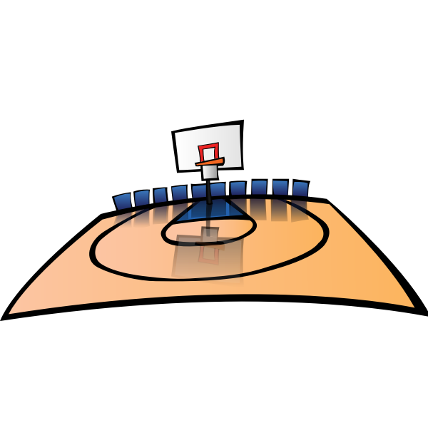 SVG Basketball Court