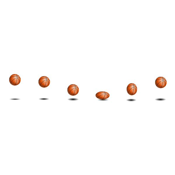 SVG basketball css spritesheet