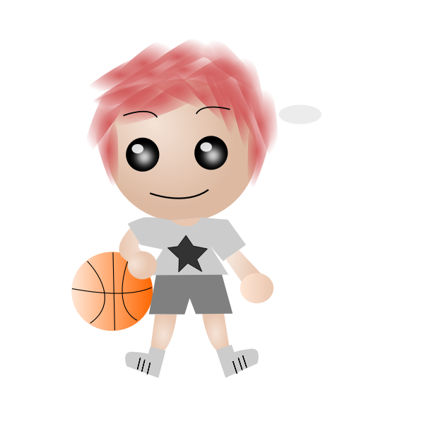 SVG Basketball kid