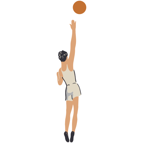 SVG Basketball player