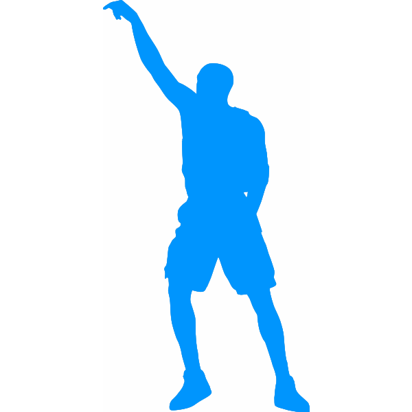 SVG Basketball player free throw shot