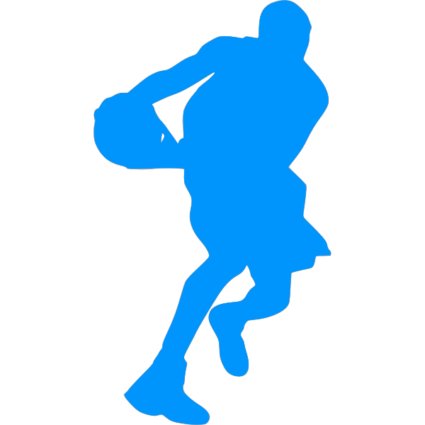 SVG Basketball player in a game