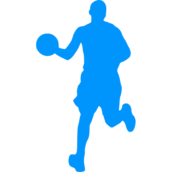 SVG Basketball player outline image