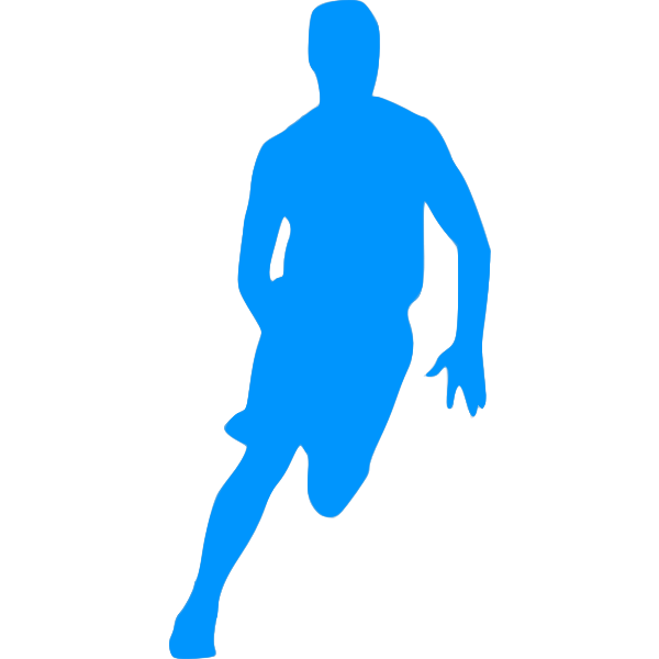SVG Basketball player outline silhouette