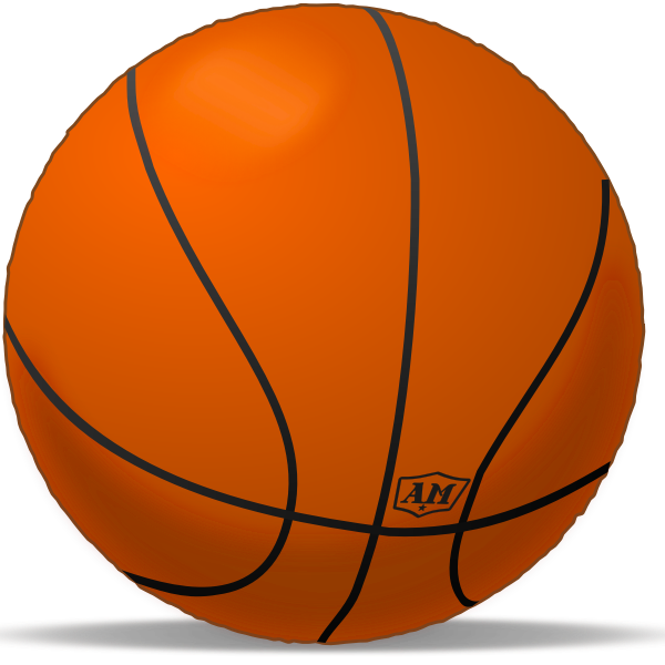 SVG Basketball sport playing ball vector clip art
