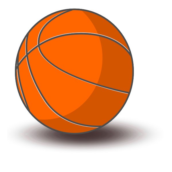 SVG Basketball vector drawing