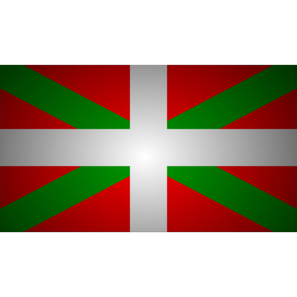 SVG Basque flag vector