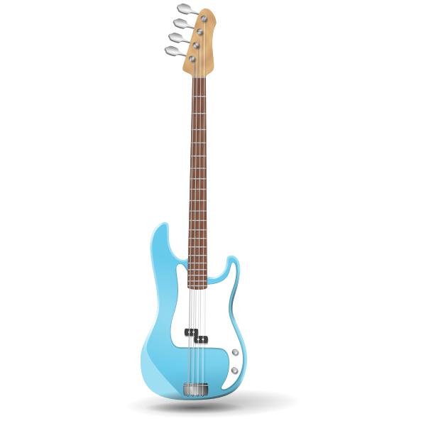 SVG Bass guitar vector graphics