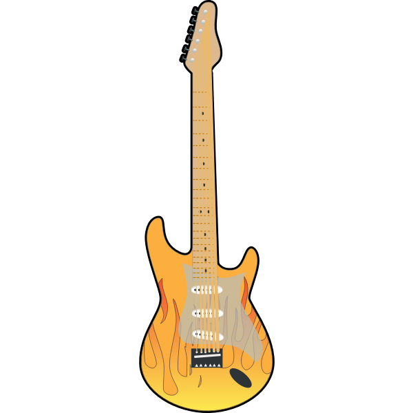 SVG Bass guitar vector image