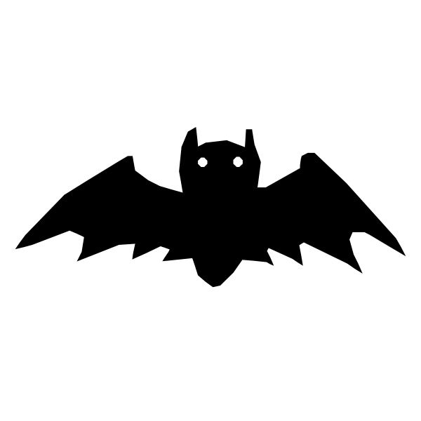 SVG Bat silhouette image