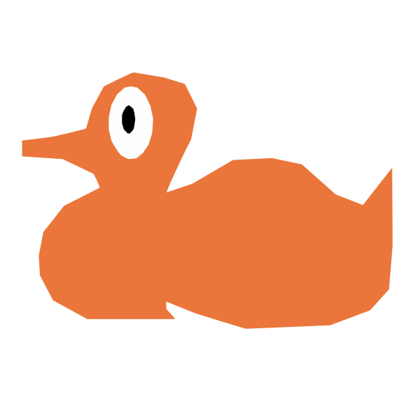 SVG Bath duck vector illustration
