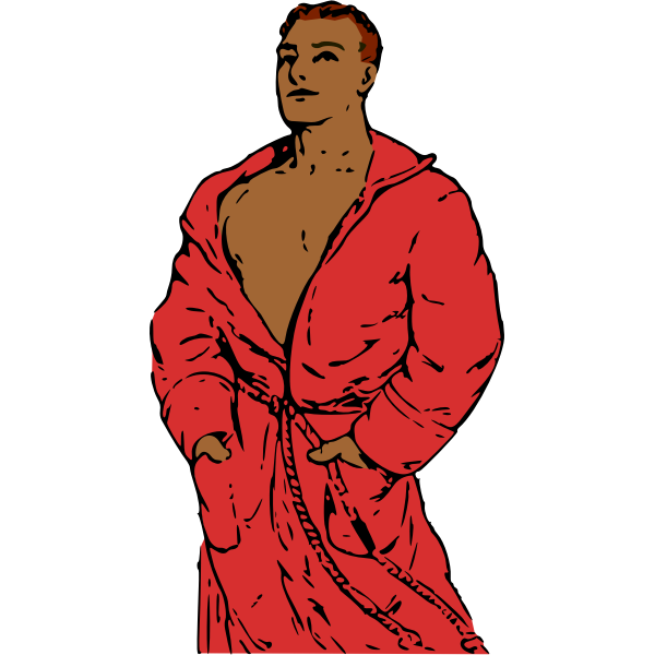 SVG Bathrobe man 2