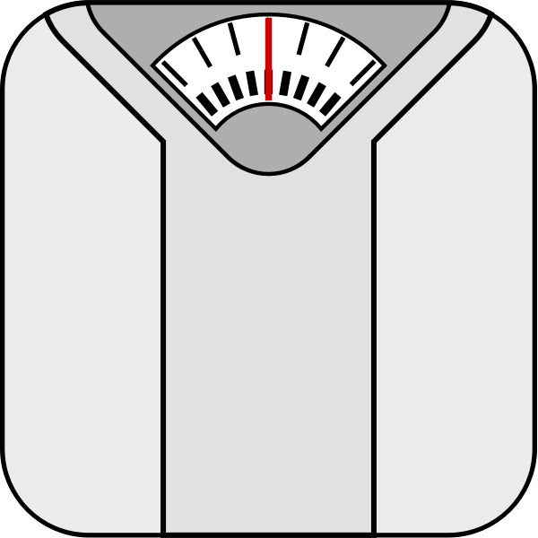 SVG Bathroom scale vector illustration