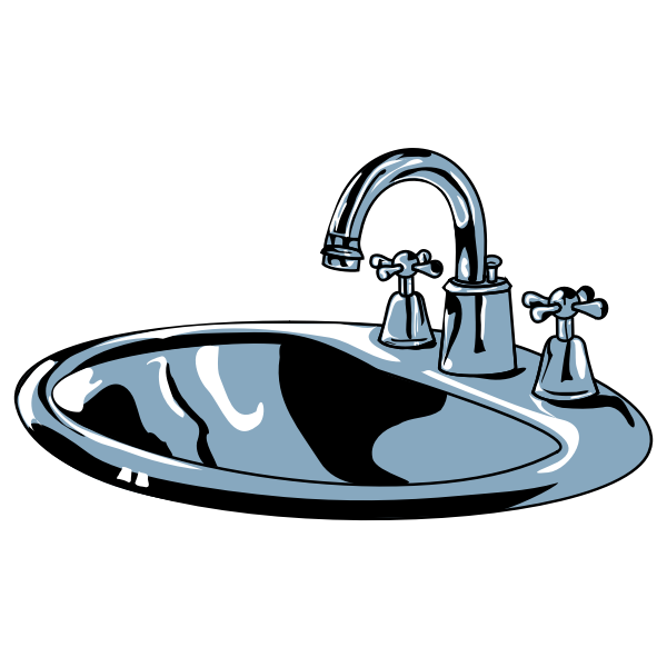 SVG Bathroom sink vector image