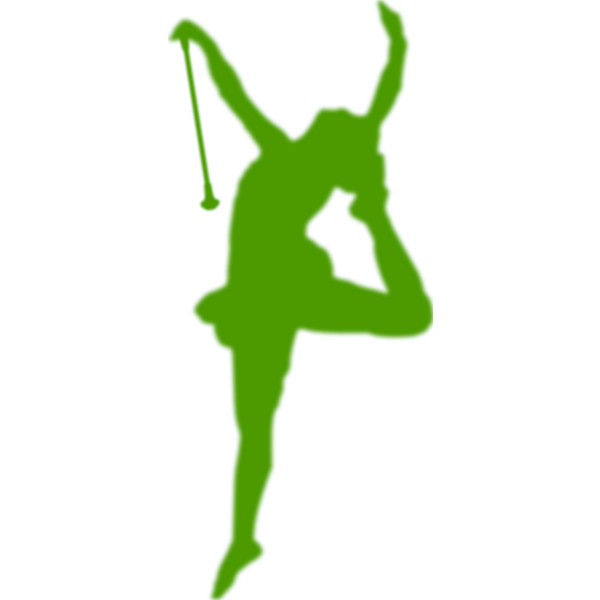 SVG Baton twirler silhouette vector illustration