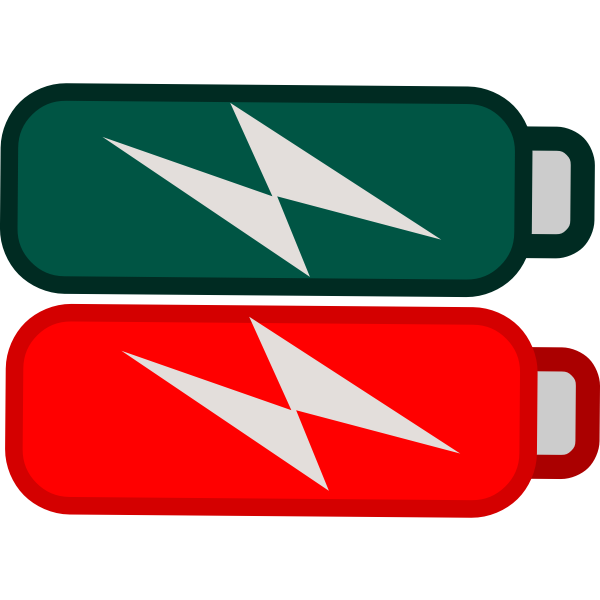 SVG Battery red icon