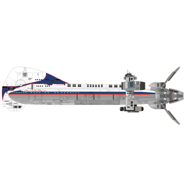 SVG Battle space ship