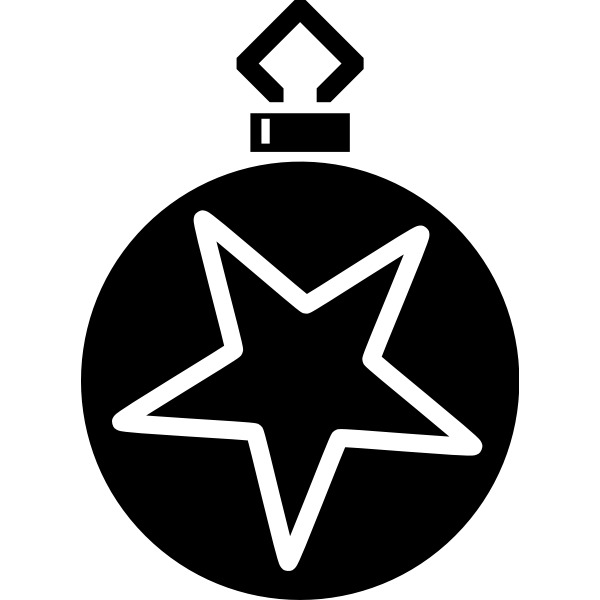 SVG Bauble with star