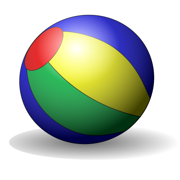 SVG Beach ball vector clip art