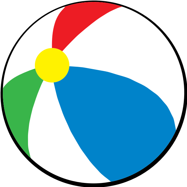 SVG Beach ball vector drawing
