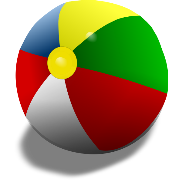 SVG Beach ball vector illustration