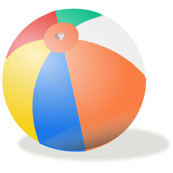SVG Beach ball vector image