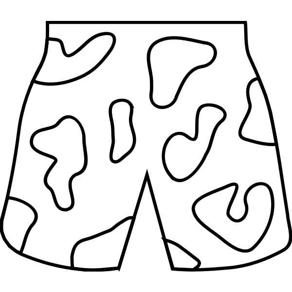 SVG Beach shorts vector image