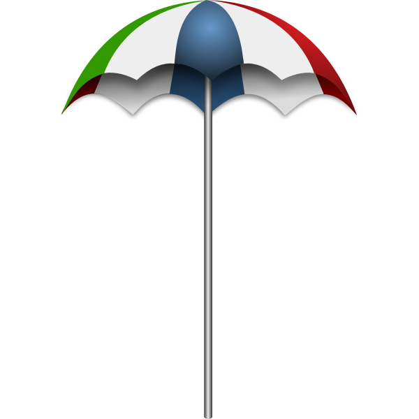 SVG Beach umbrella vector image