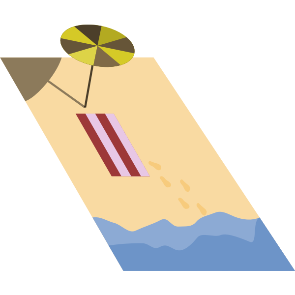 SVG Beach vector graphics