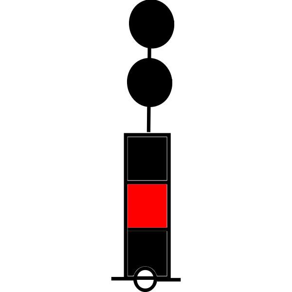 SVG beacon black red black