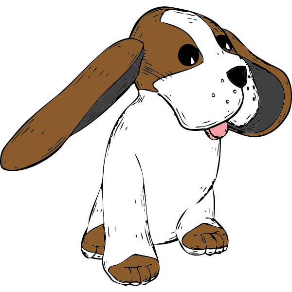 SVG Beagle dog vector image