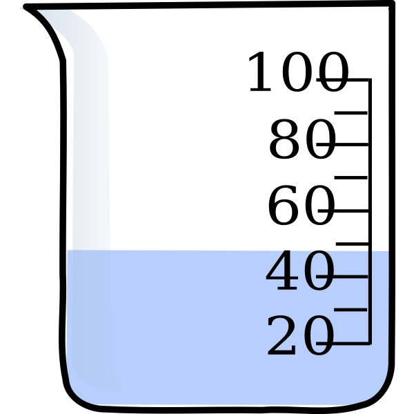 SVG Beaker with water