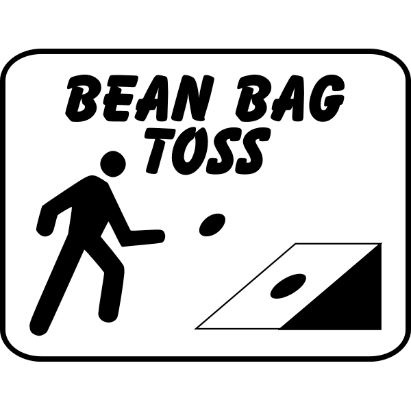 SVG Bean bag toss sign