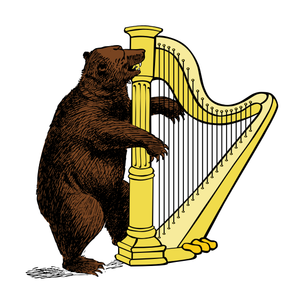 SVG Bear and harp
