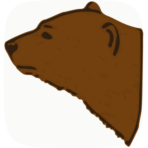 SVG Bear head