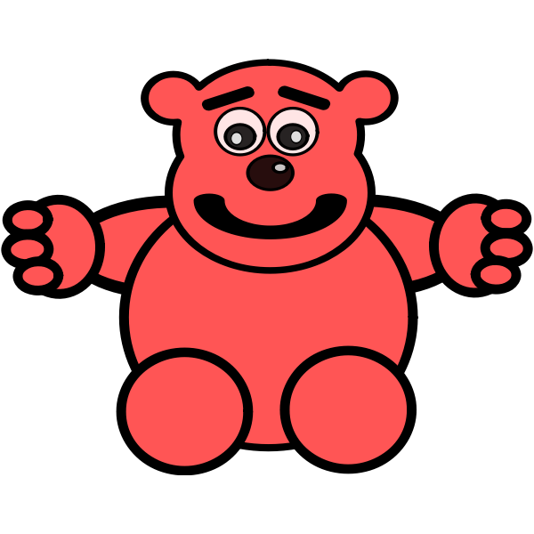 SVG Bear toy vector clip art