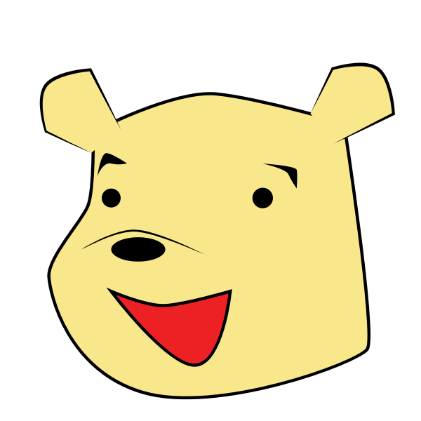 SVG Bear039s head image