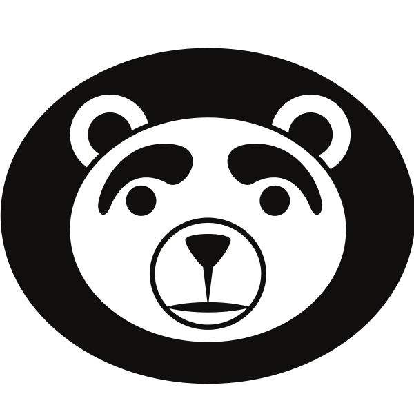 SVG Bear039s head silhouette