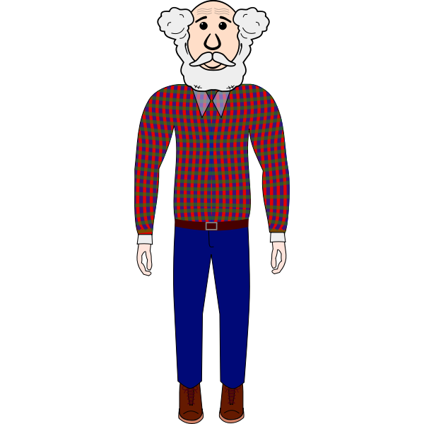 SVG Bearded grandpa