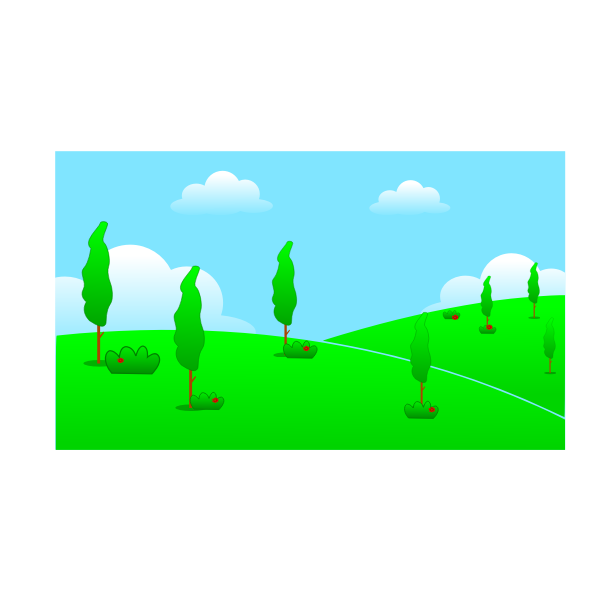 SVG Beautiful hill