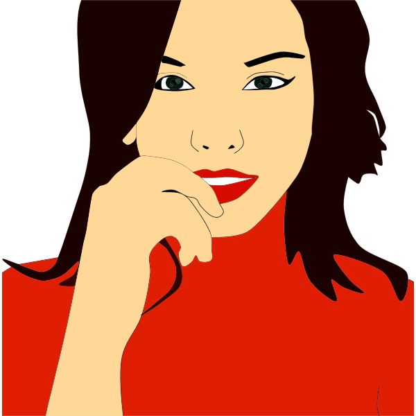 SVG Beautiful Woman