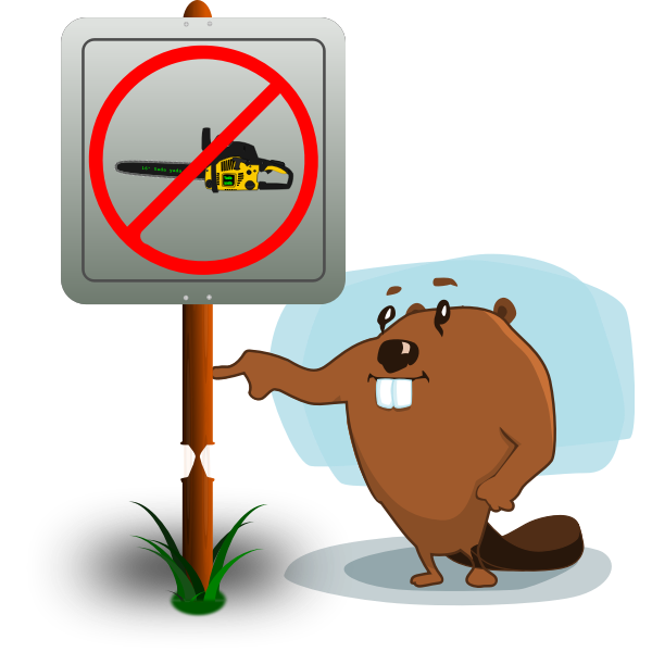 SVG Beaver cartoon image