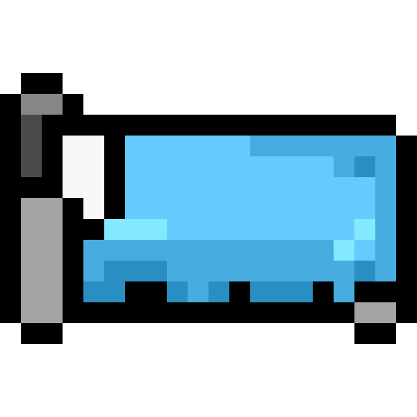 SVG Bed in pixels