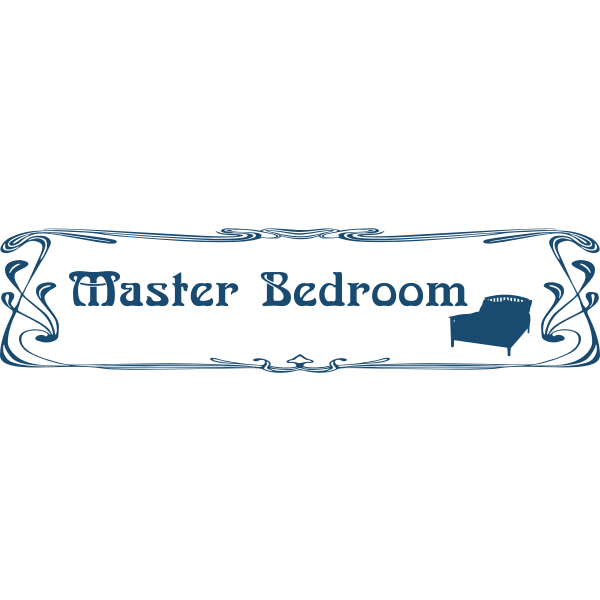 SVG Bedroom door sign