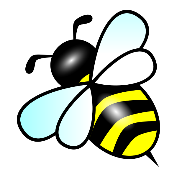 SVG Bee behind