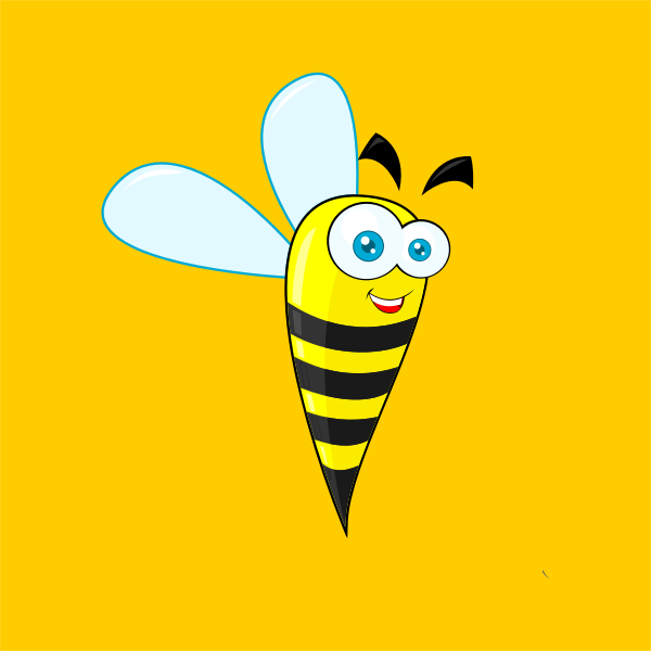 SVG Bee vector clip art image